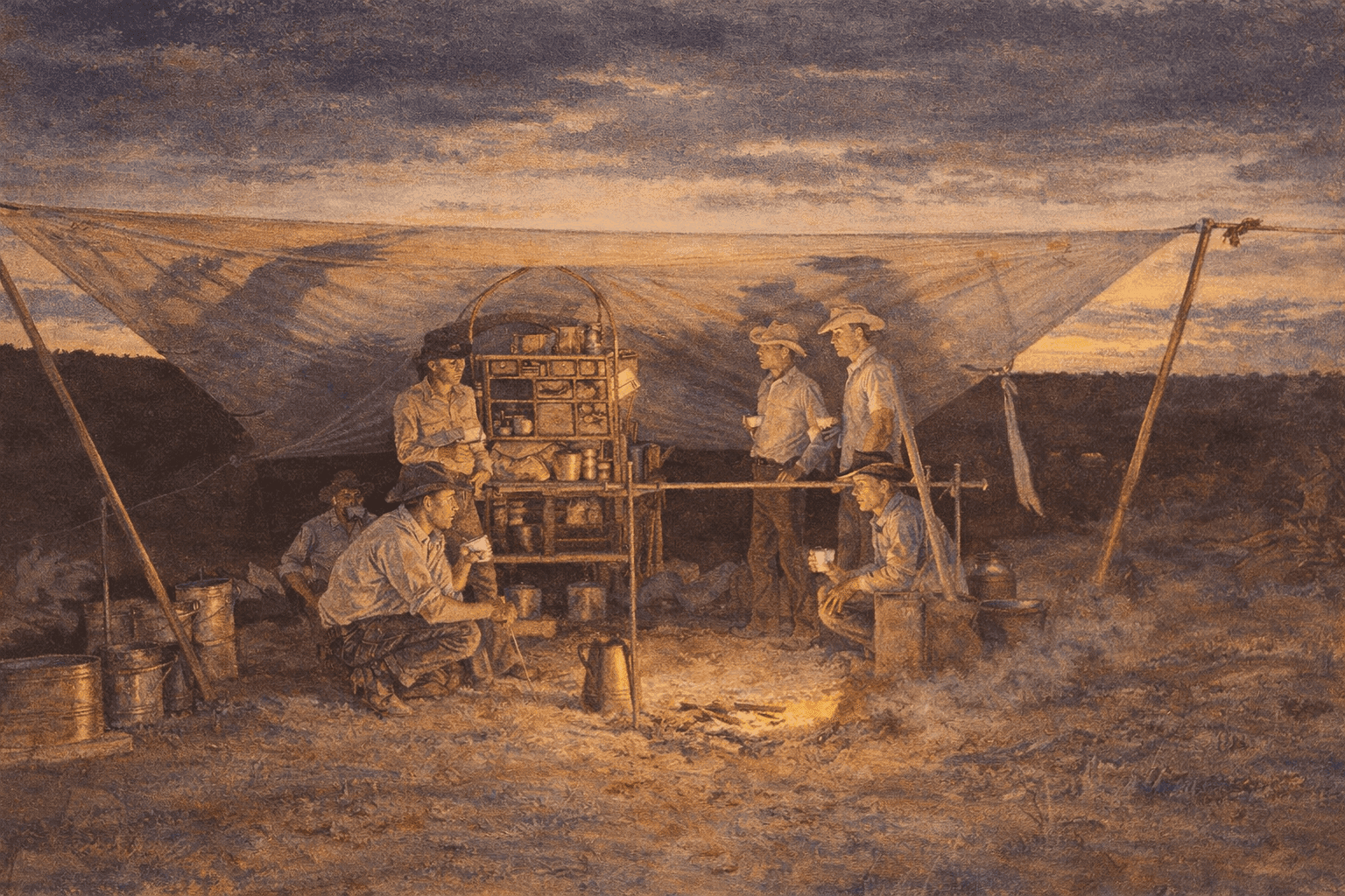 Firelight at Cow Camp